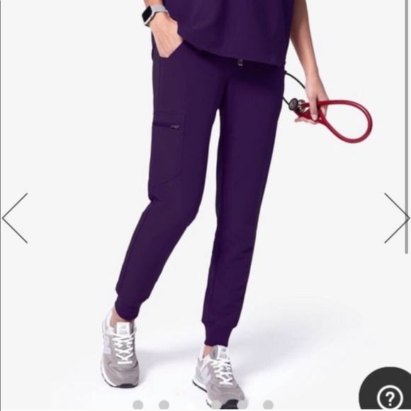 ISO PURPLE figs zamora jogger scrub pants medium